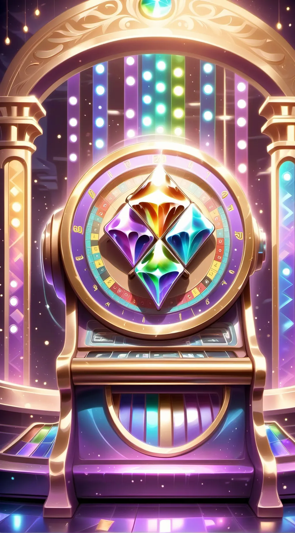 ai character: GAME OF GEMS background