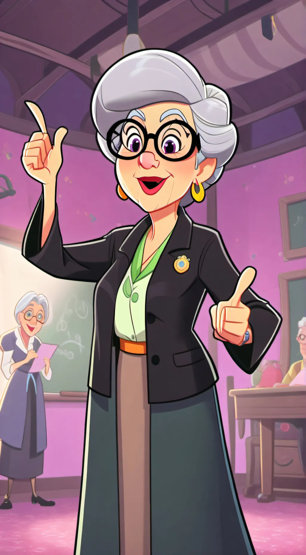 ai character: Miss T background