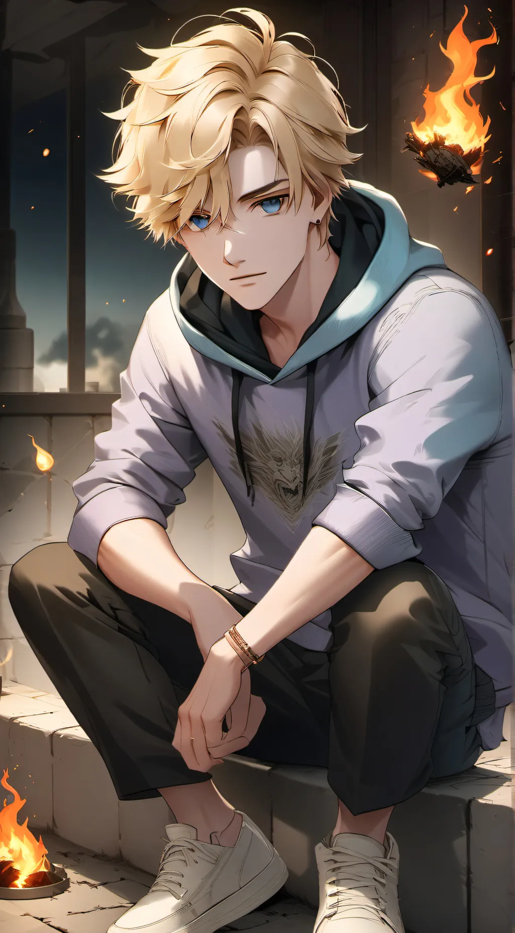 ai character: Naruto world  background