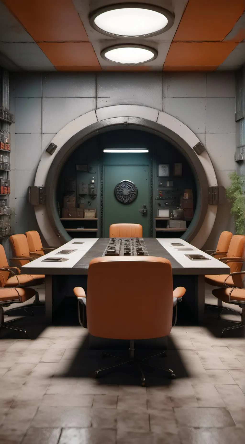 ai character: Mha nuclear bunker background