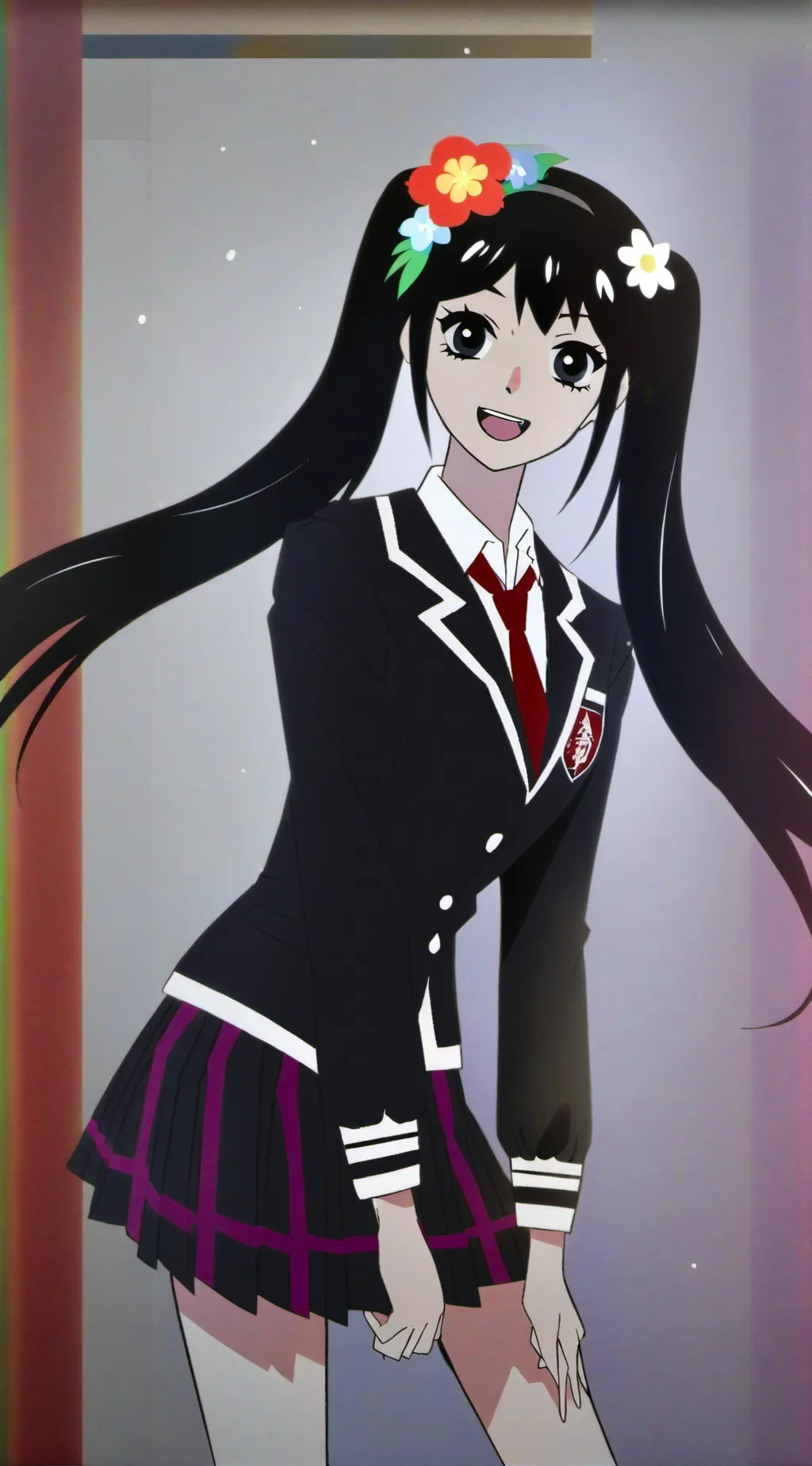 ai character: こはく?みく? background