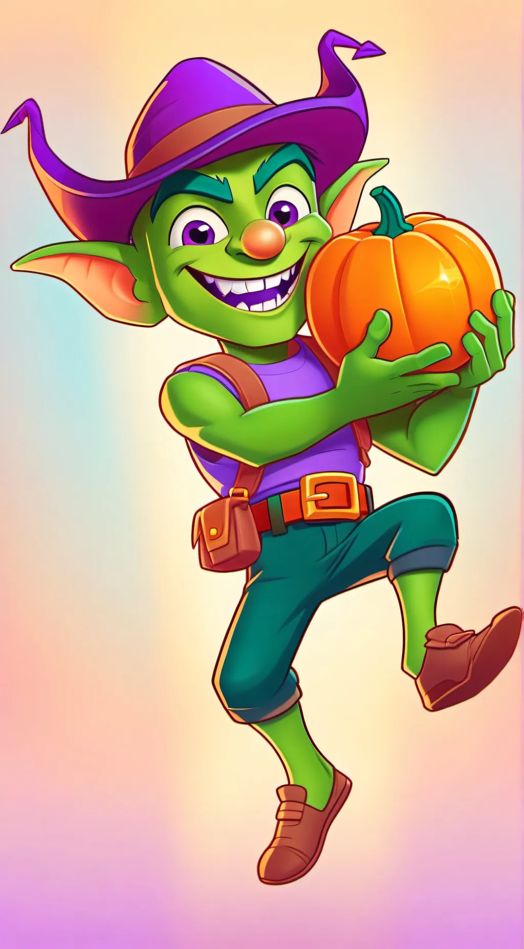 ai character: Green goblin/gobby background
