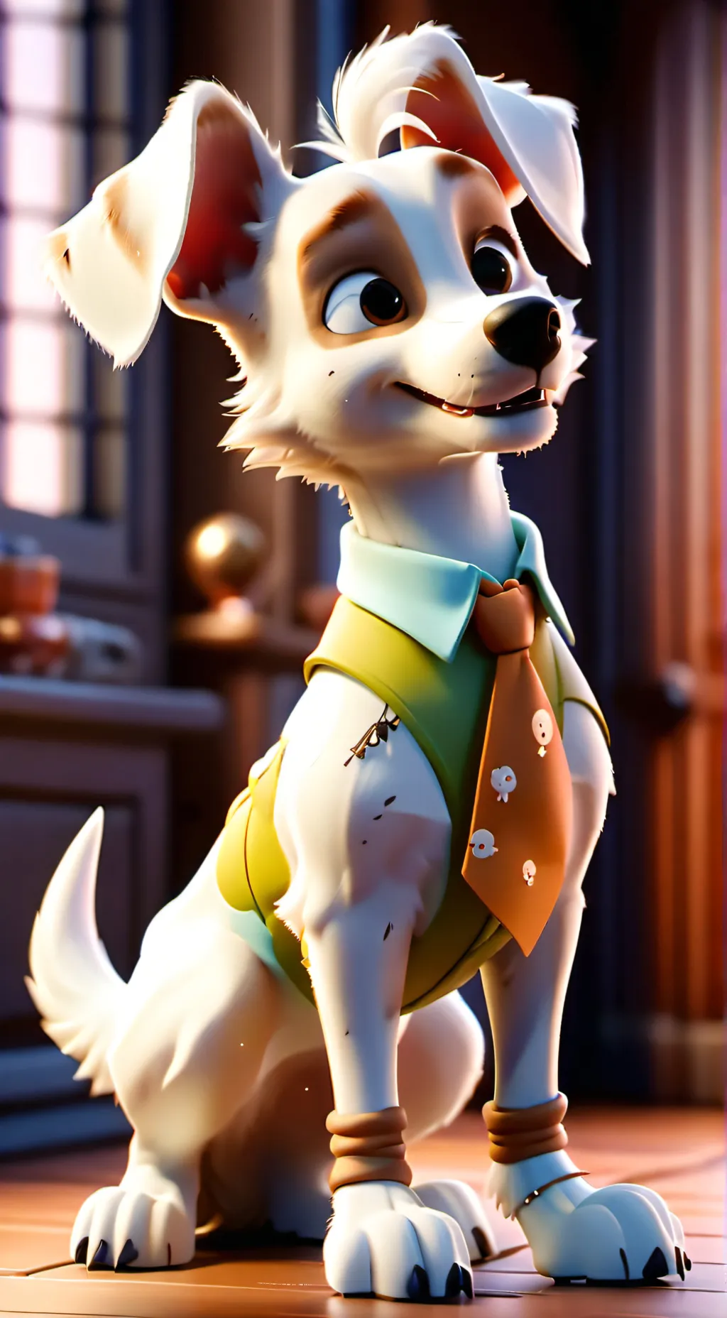 ai character: Perrito histórico background