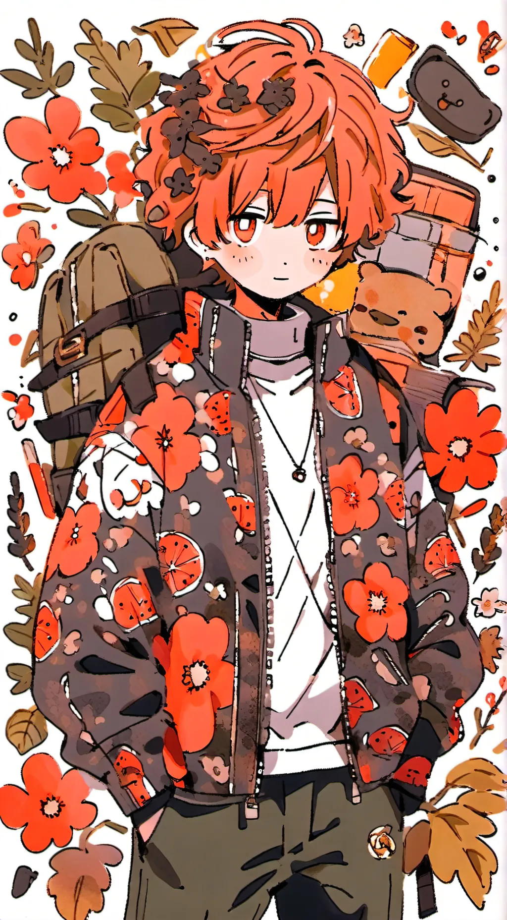 ai character: bacon background