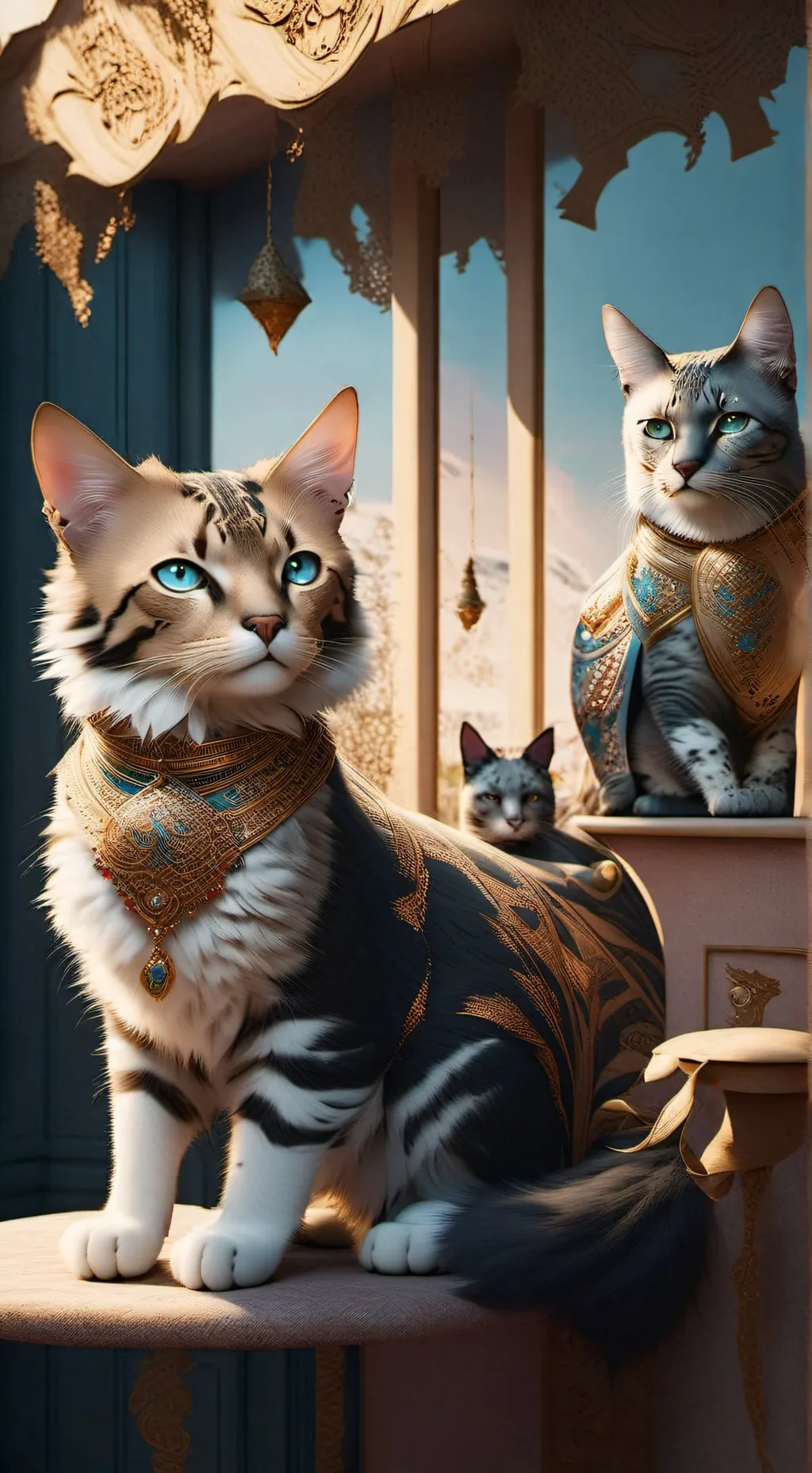 ai character: Chairman Meow background