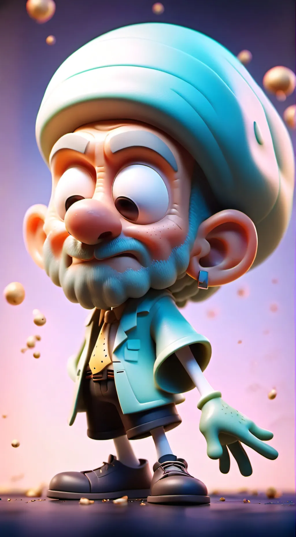 ai character: Squidward ￼ background