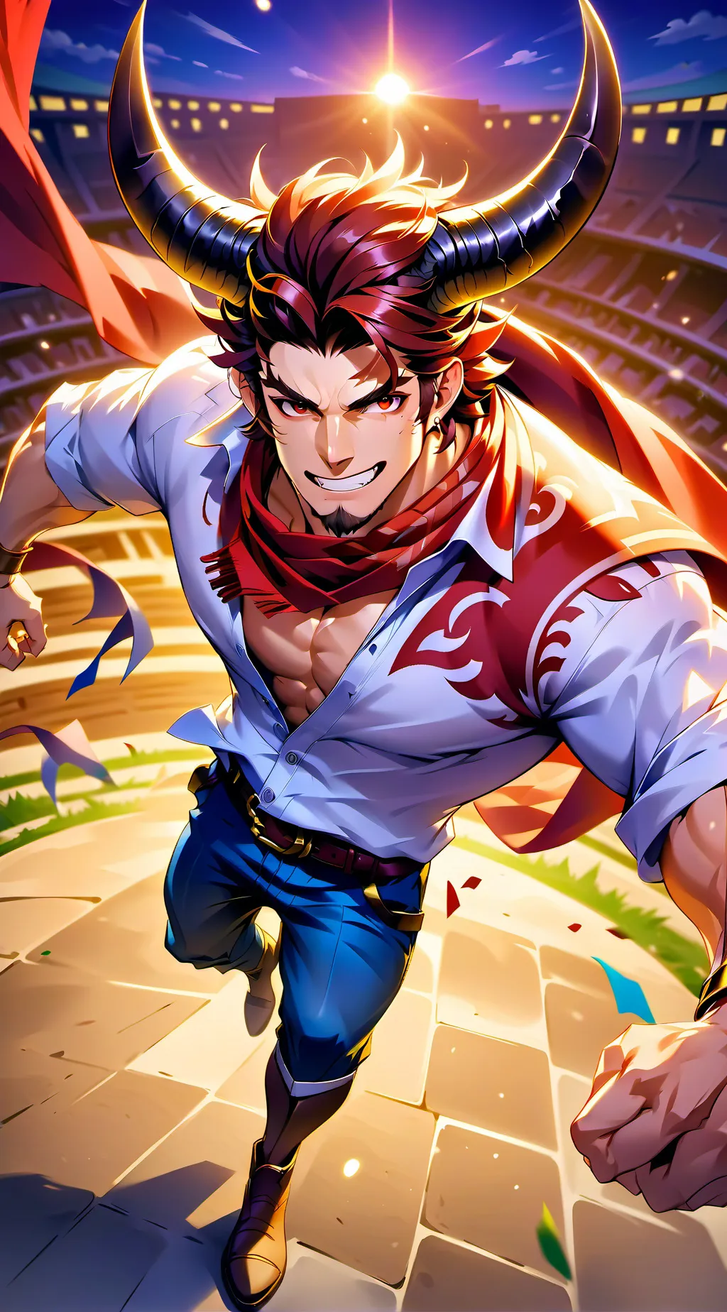 ai character: Fergus  background