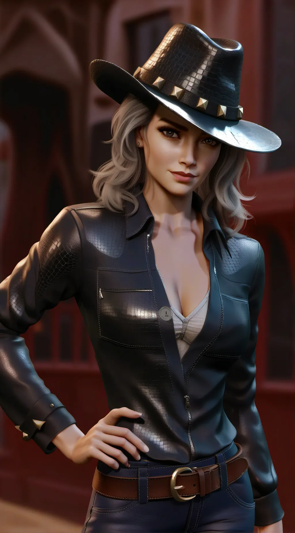 ai character: Mica Dun-doubleDee background