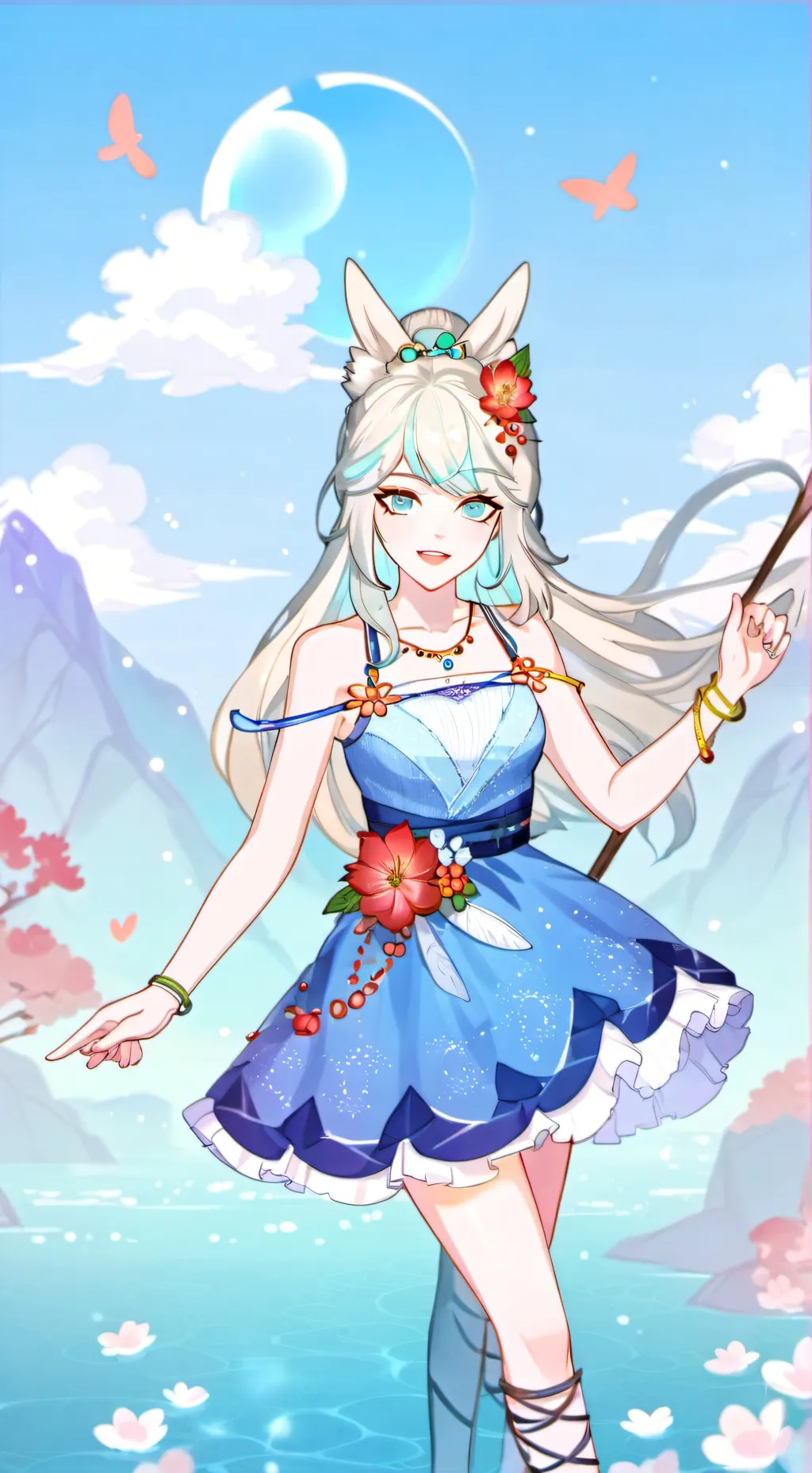 ai character: Eldoria Vanyel  background