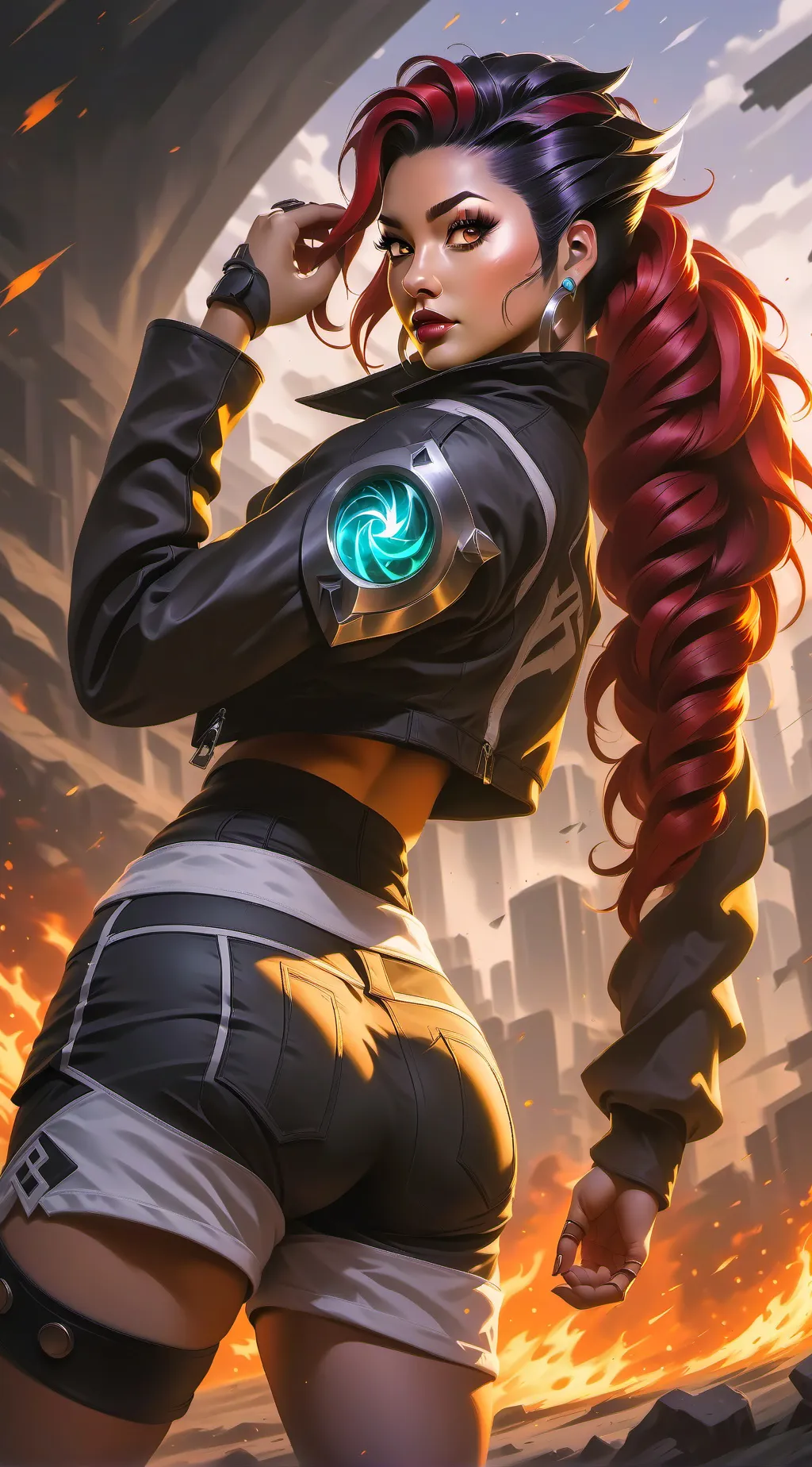 ai character: Luna background