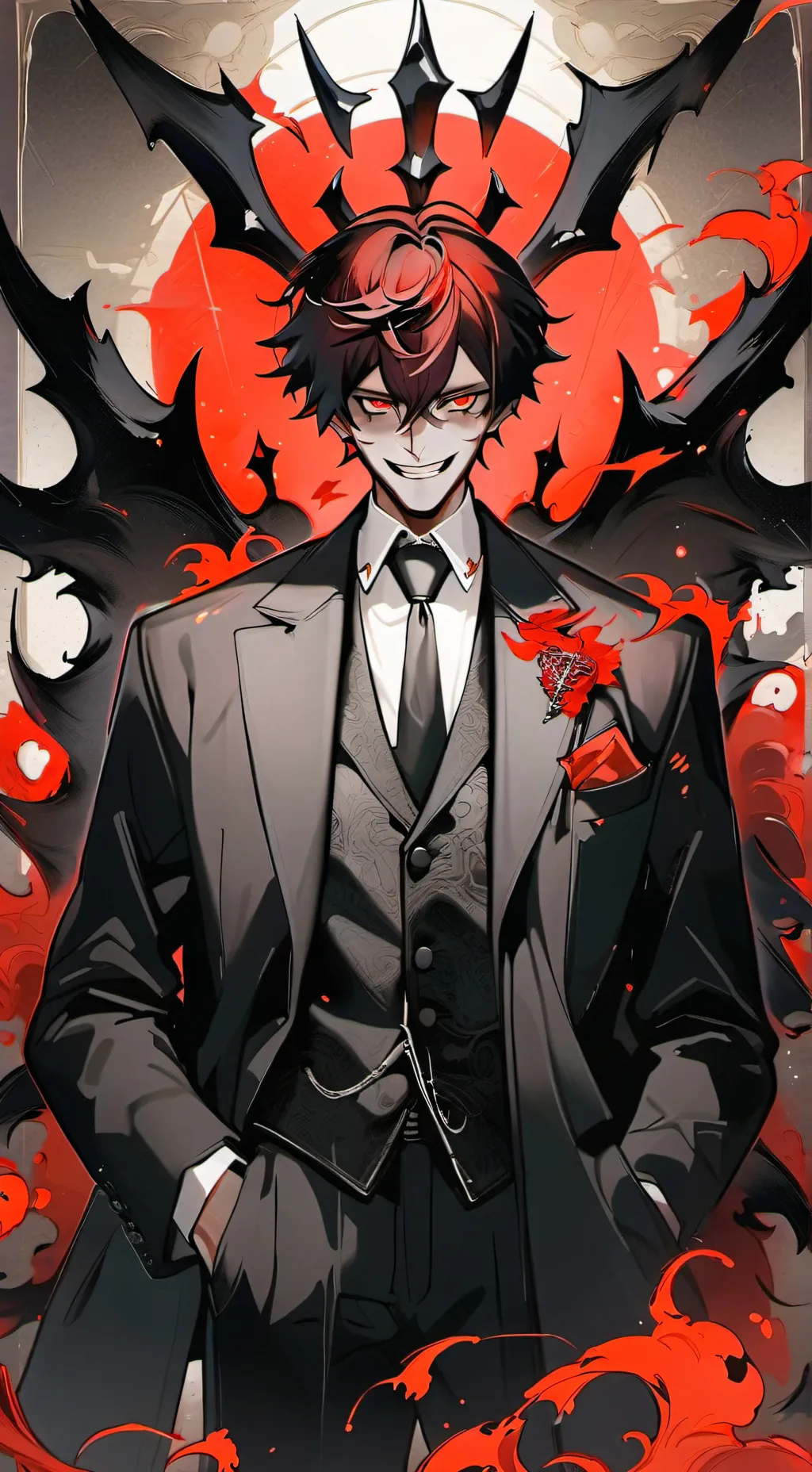 ai character: Valentino  background