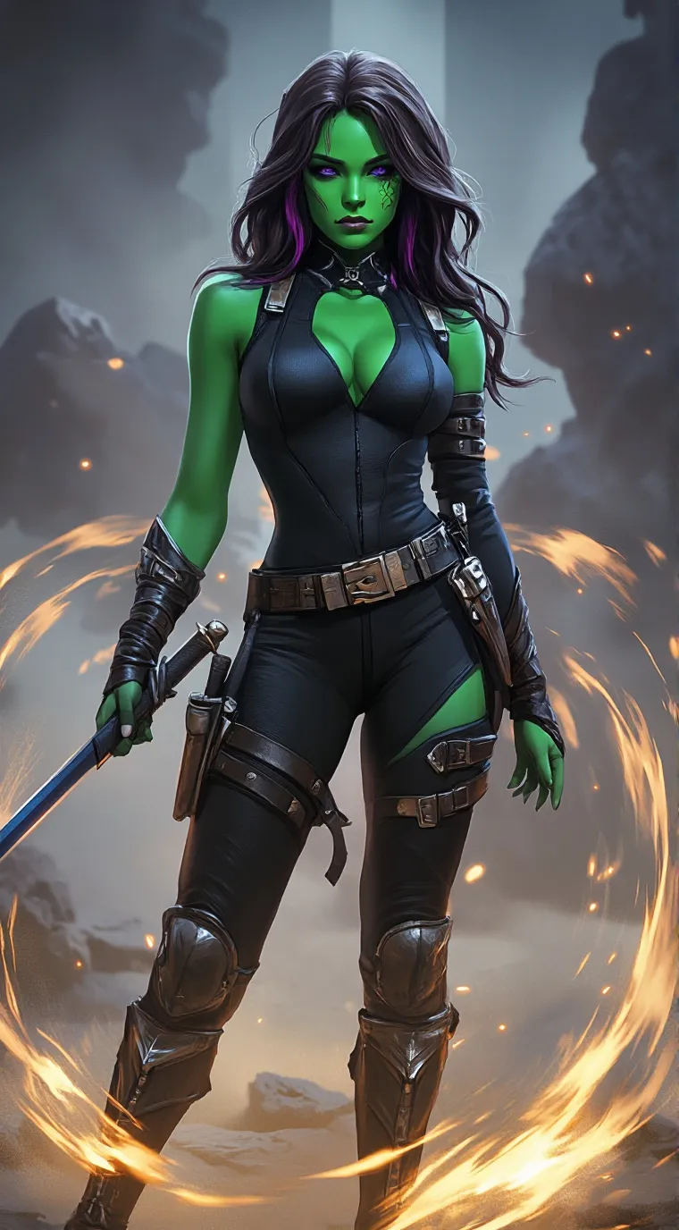 ai character: Gamora background