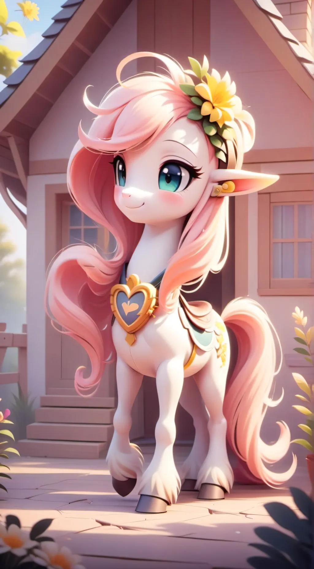 ai character: Fluttershy background