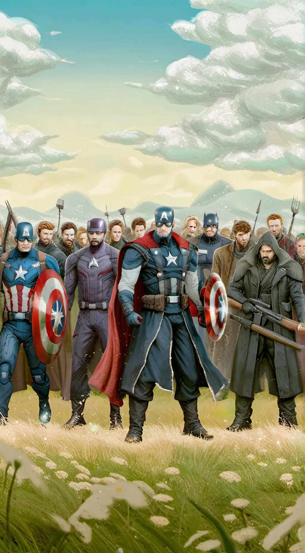 ai character: Avengers Army🪖 background