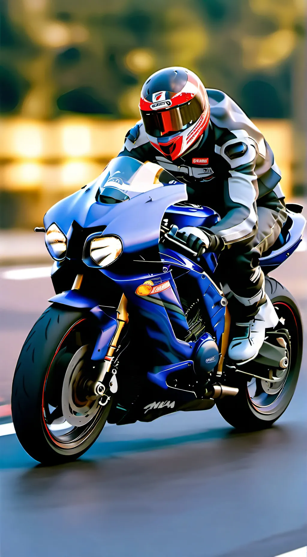 ai character: Hot biker boy background