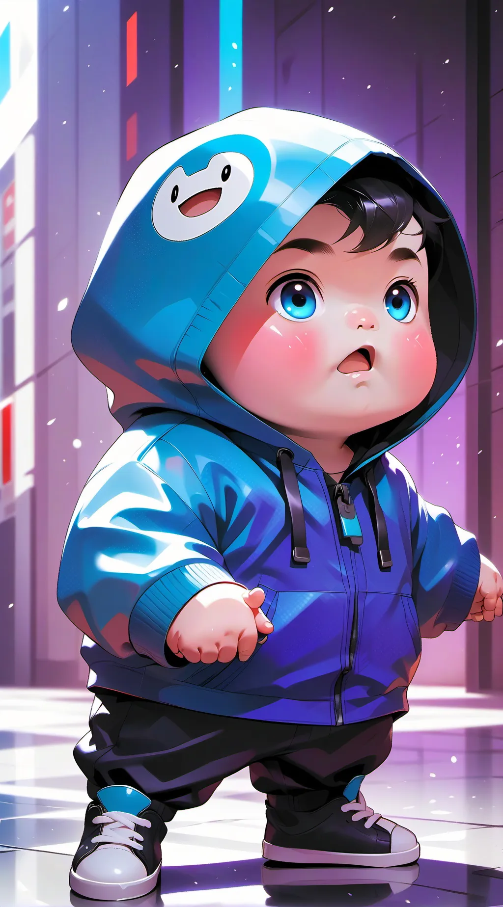 ai character: fin background