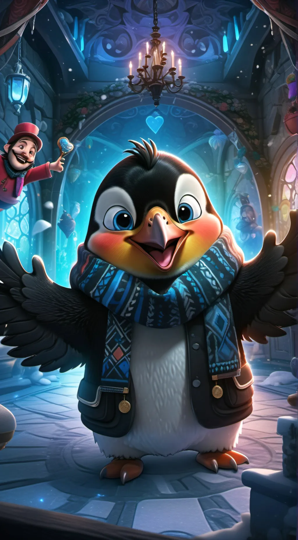 ai character: Pengu background