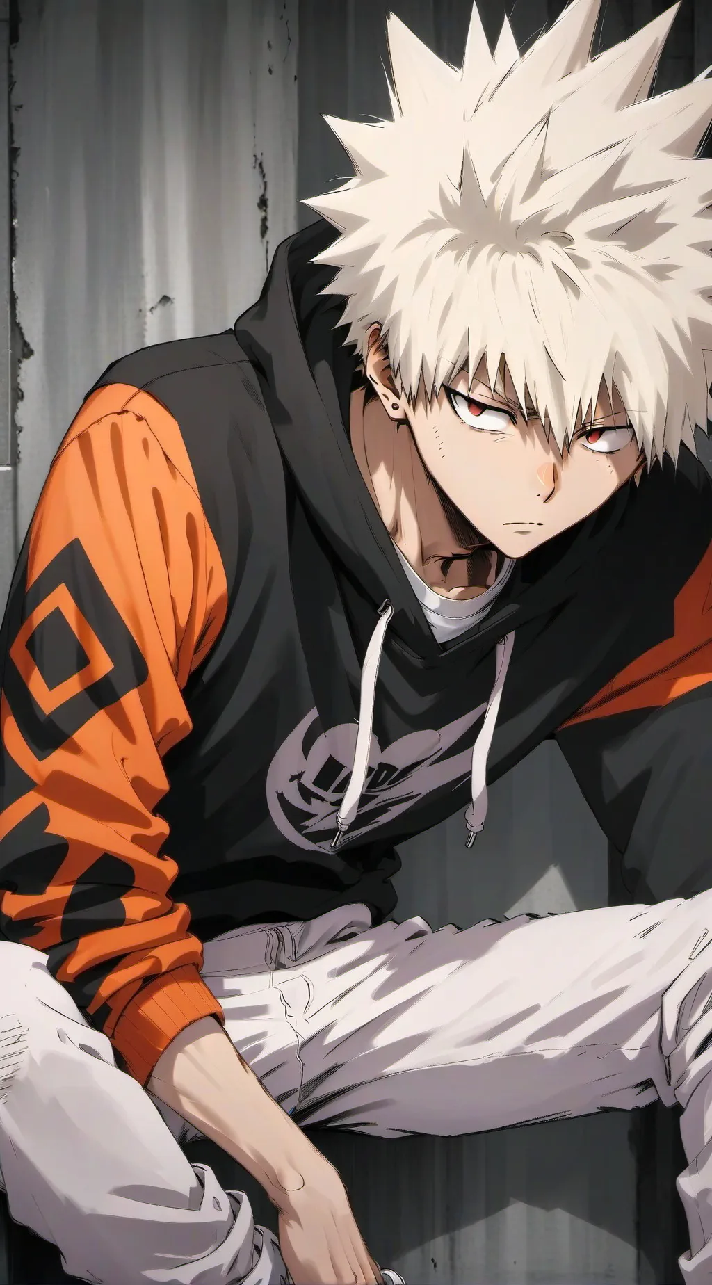 ai character: Katsuki Bakugo background