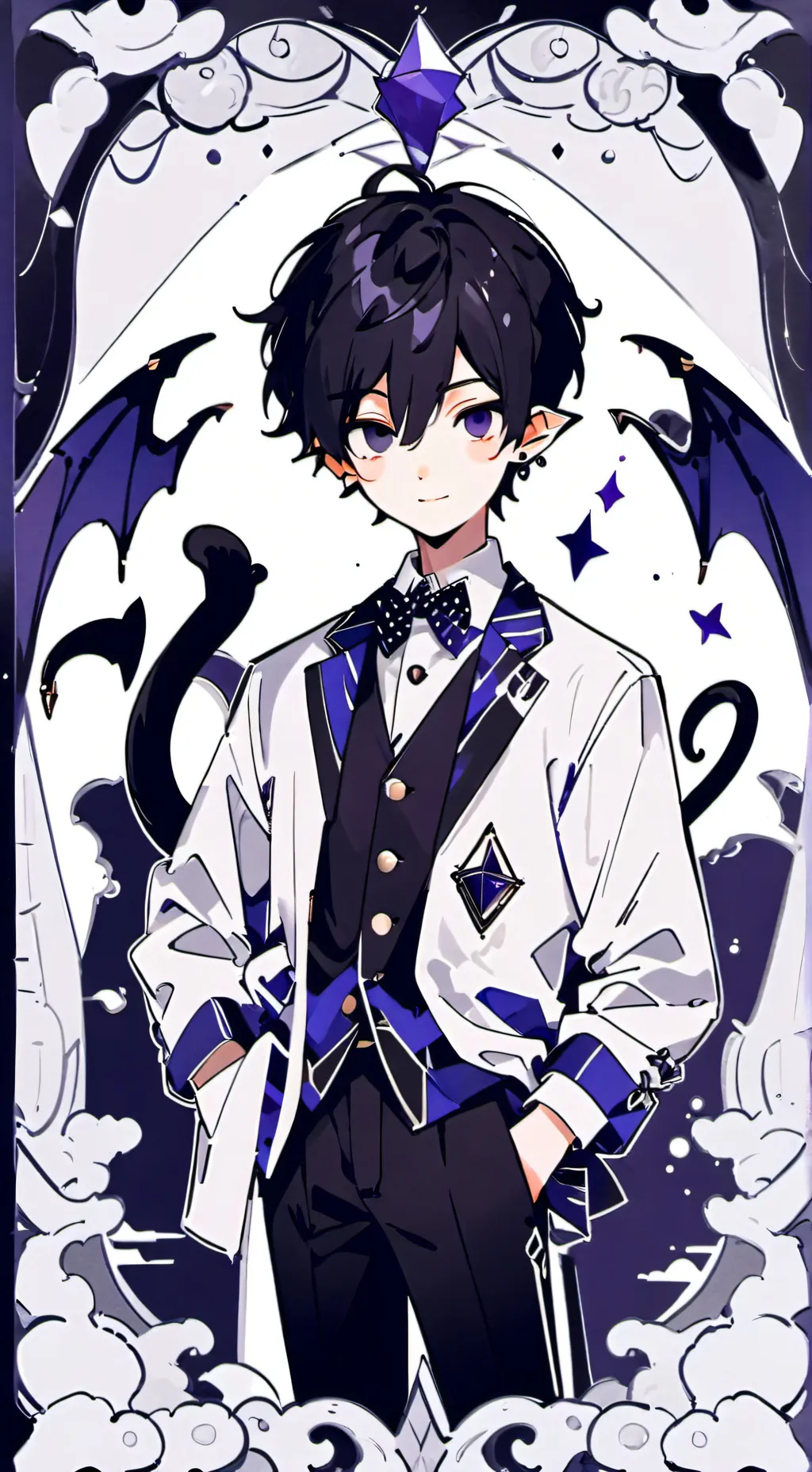 ai character: Kurt Wagner bf 💙 background