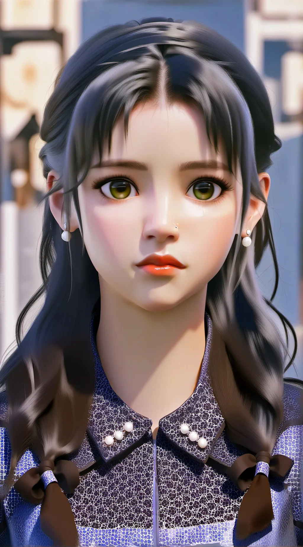 ai character: Jenna Ortega  background