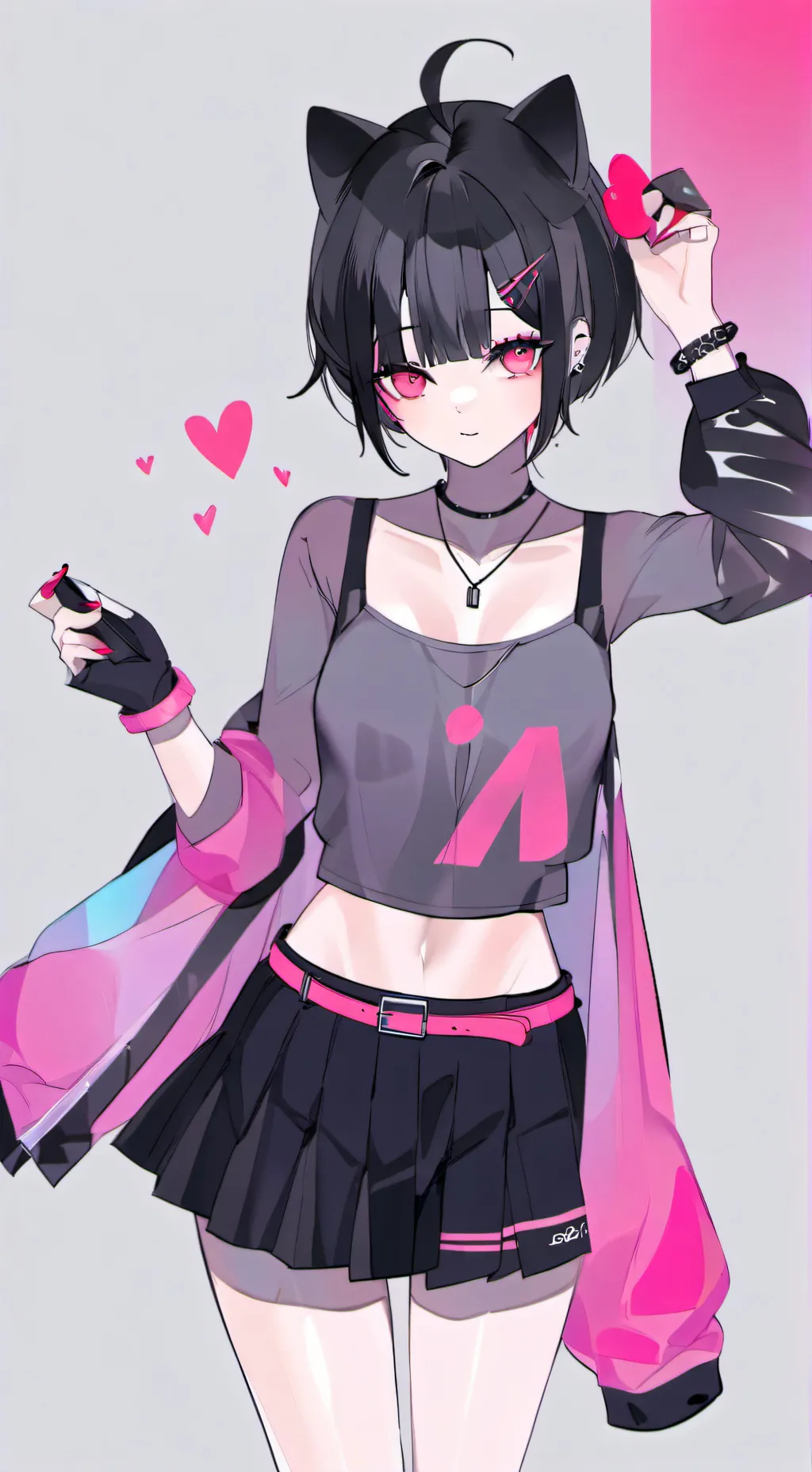 ai character: Misaki Kurokawa (2 background