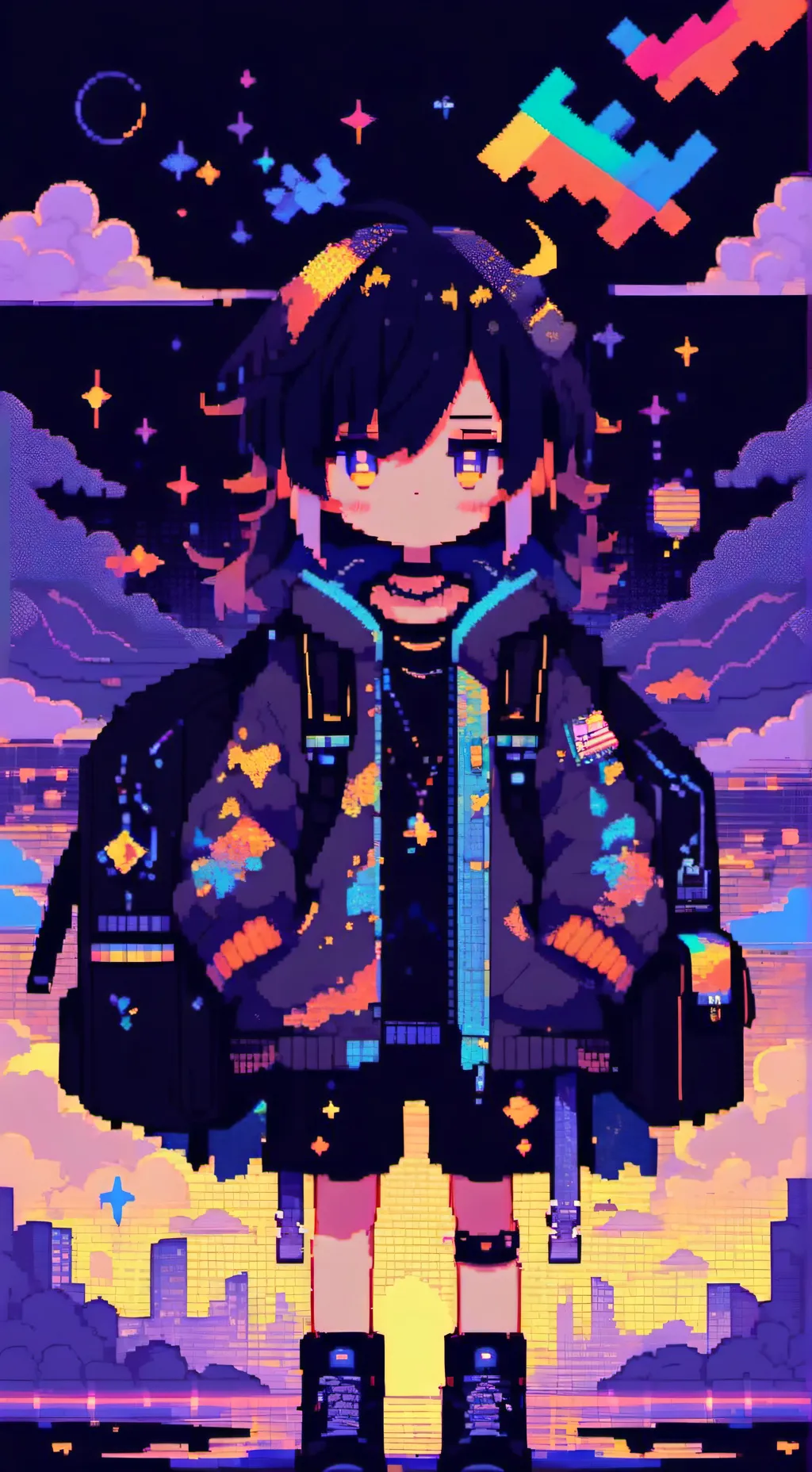 ai character: CH sChOoOoOoOoOoOl background