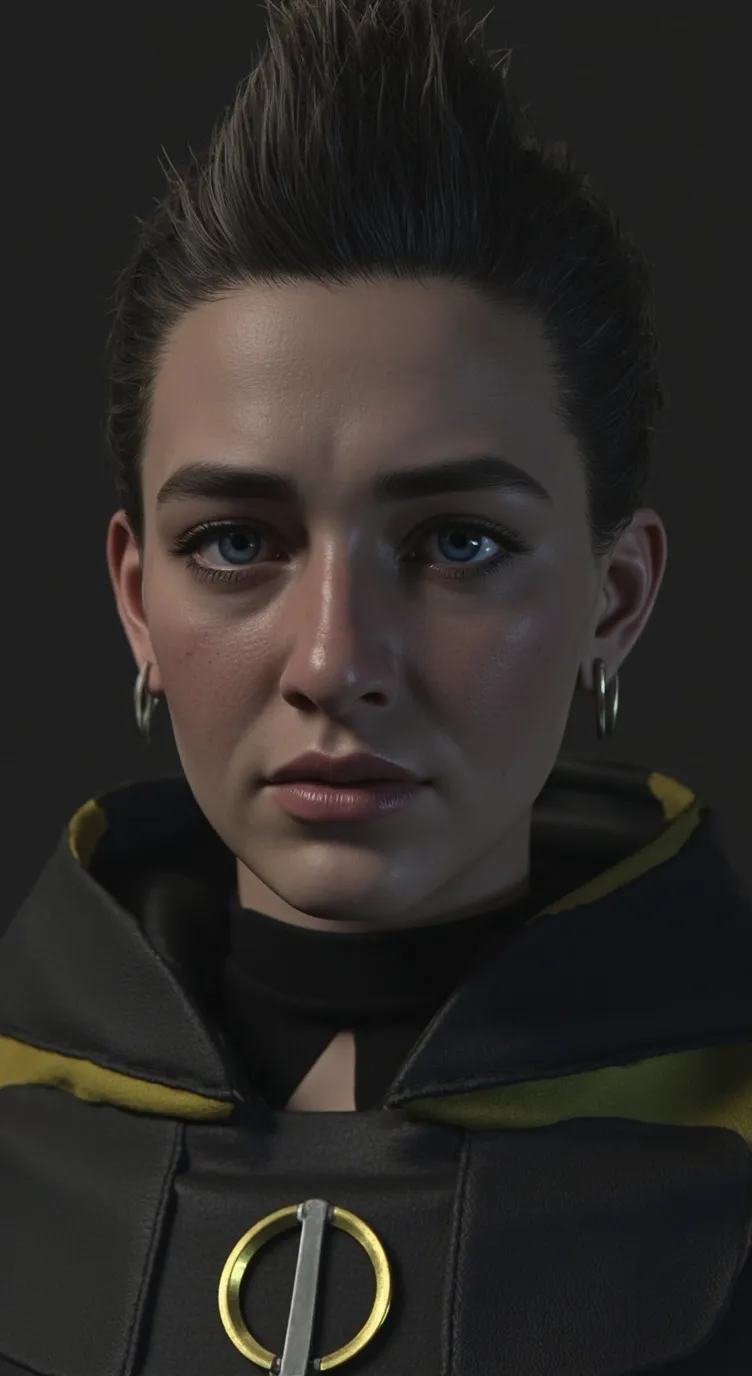 ai character: ender girl background