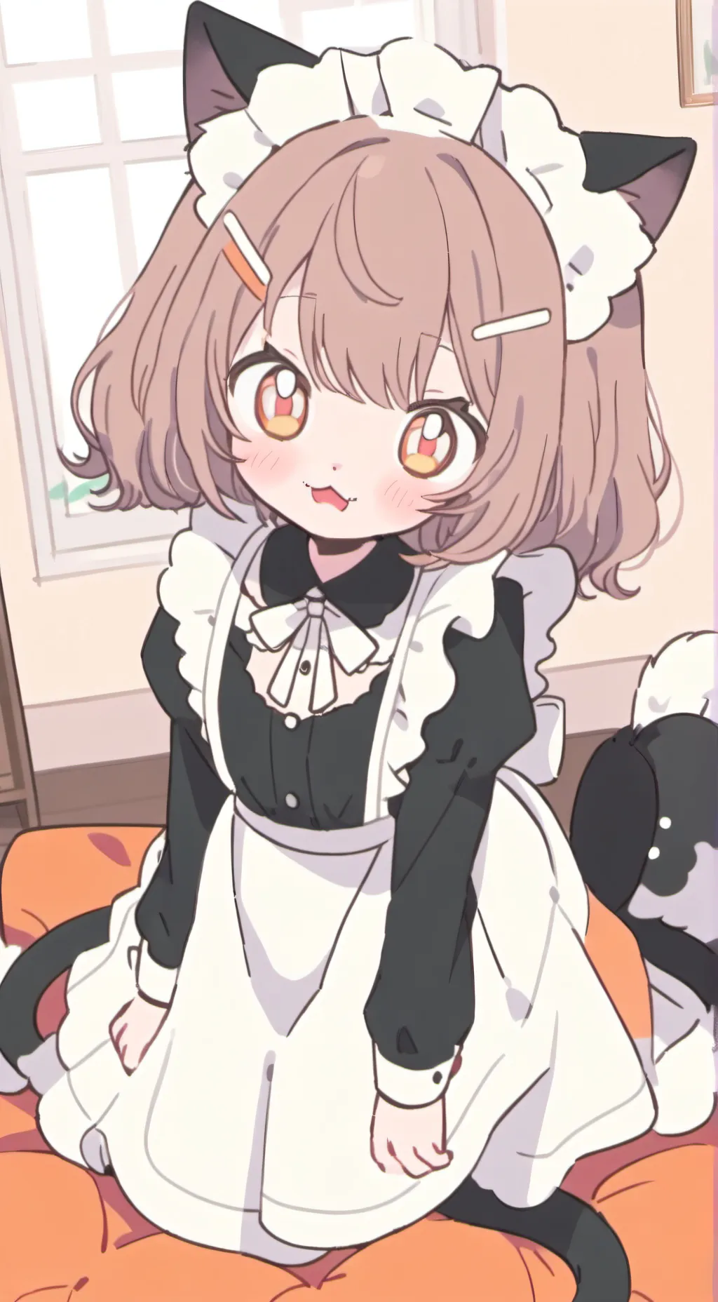 ai character: Whiffy the Curious Cat Maid background