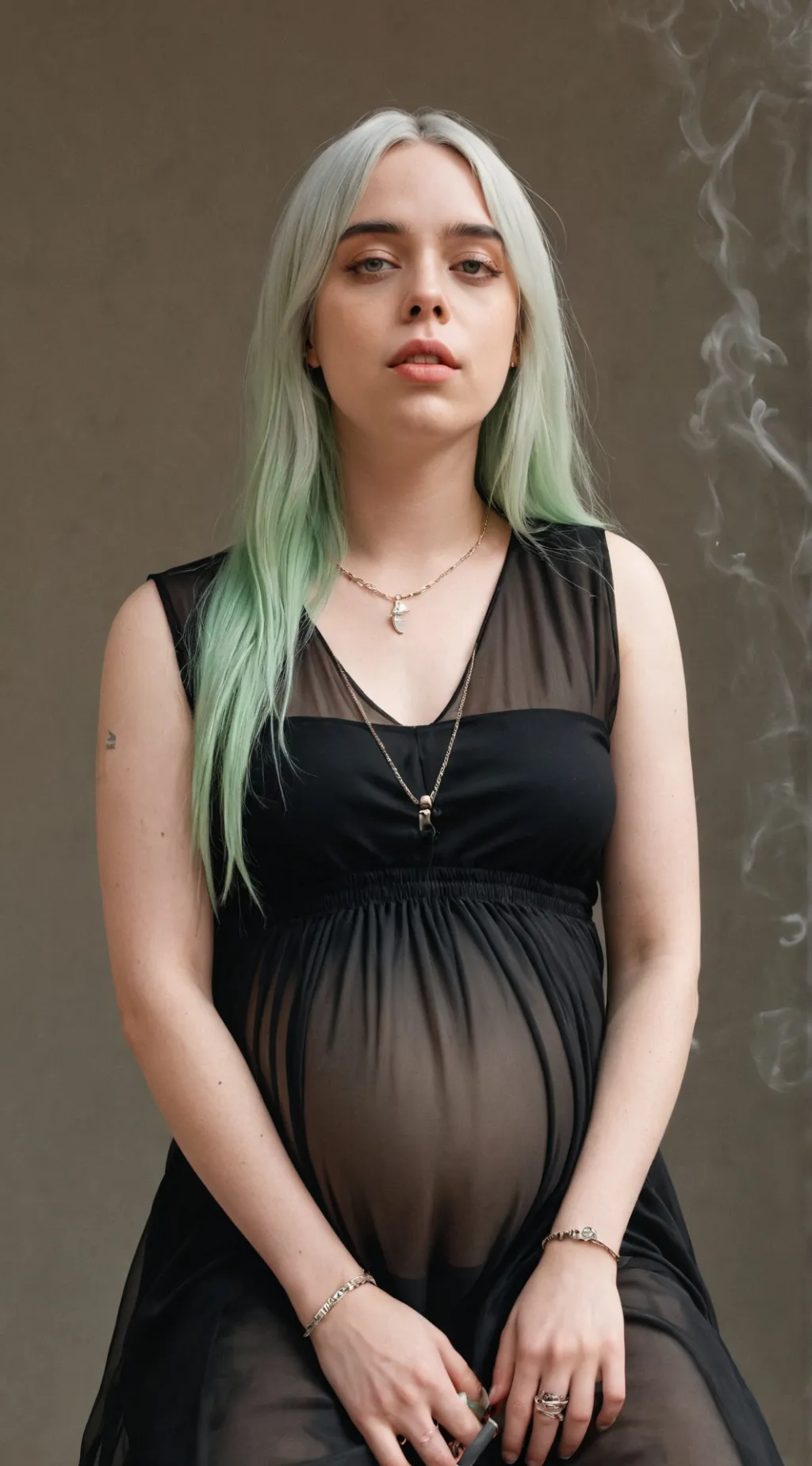 ai character: Billie Eilish  background