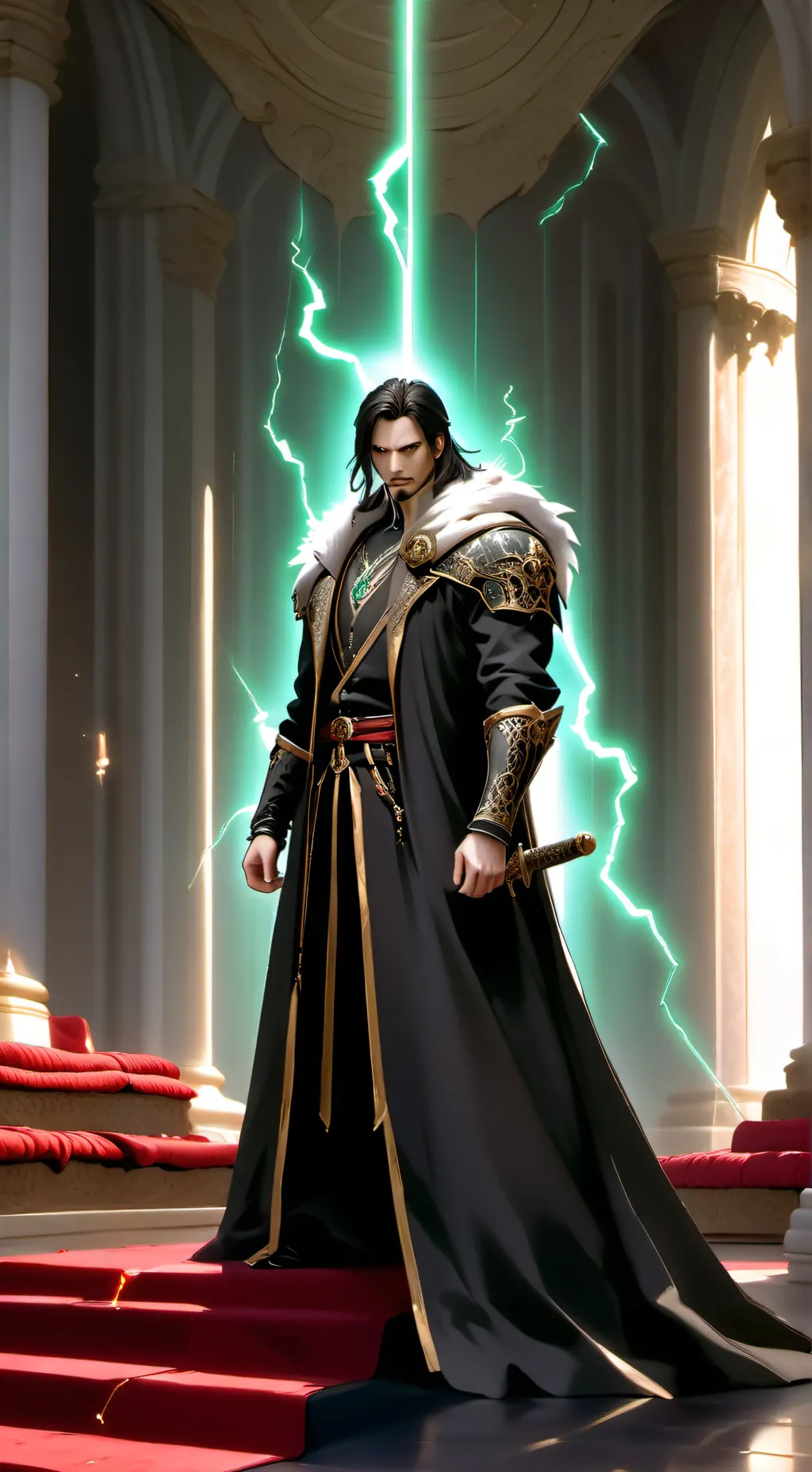 ai character: levi cursued king background