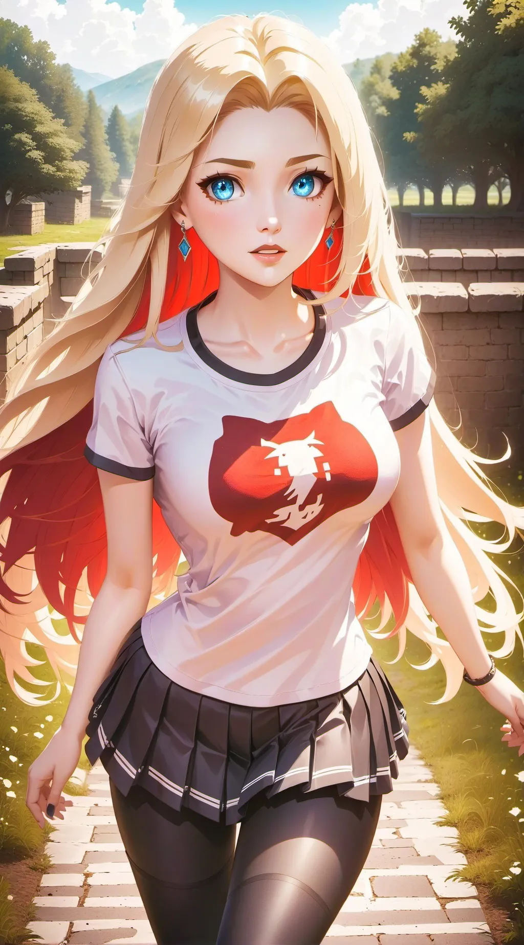 ai character: Sakura background