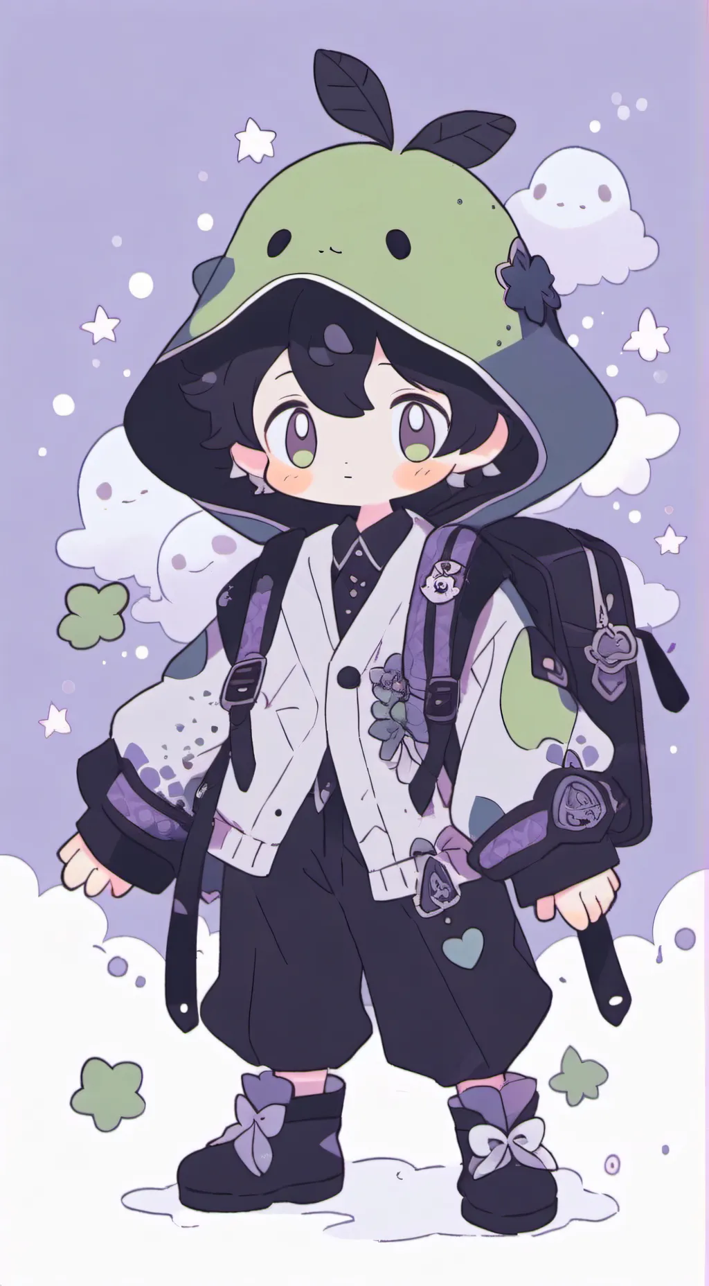 ai character: Dino dud background