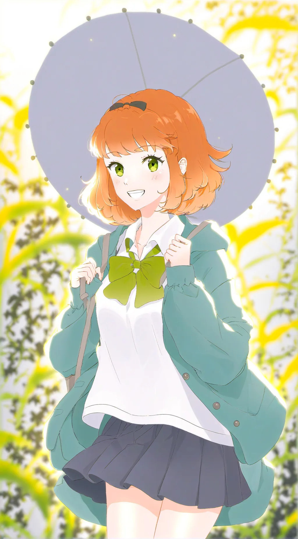 ai character: Amber background