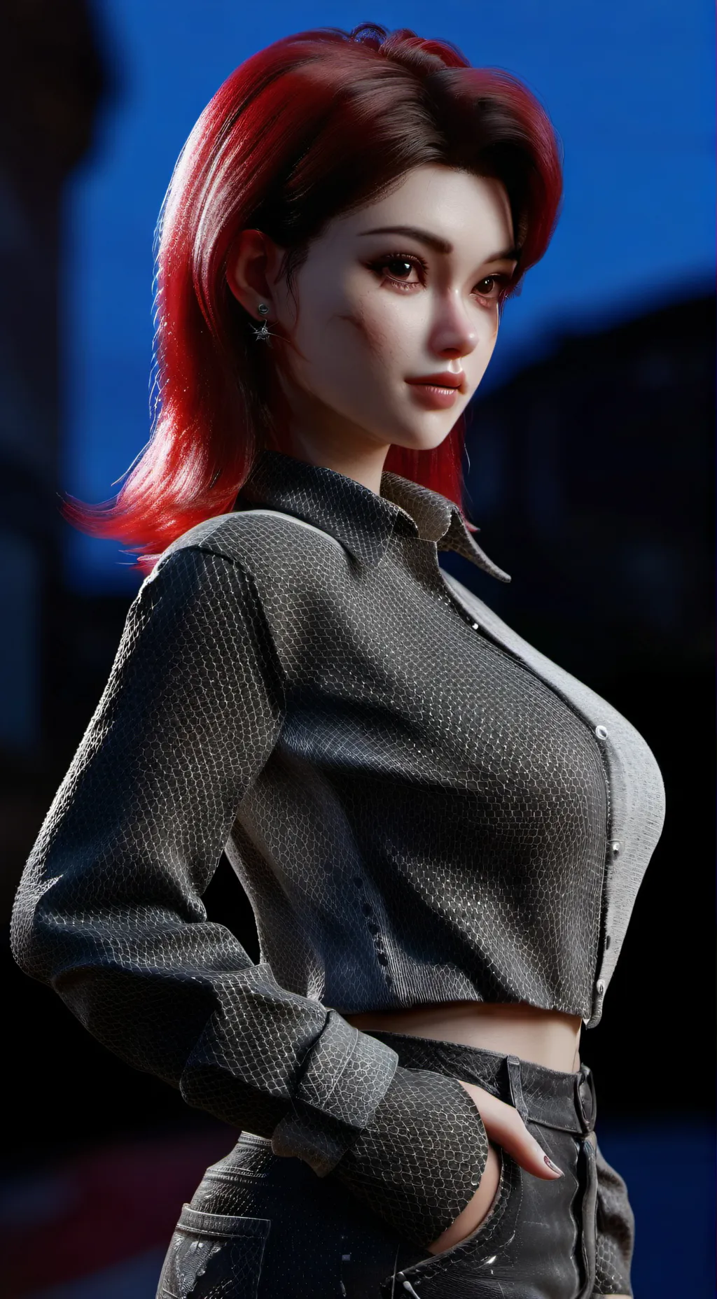 ai character: Mono kitara background