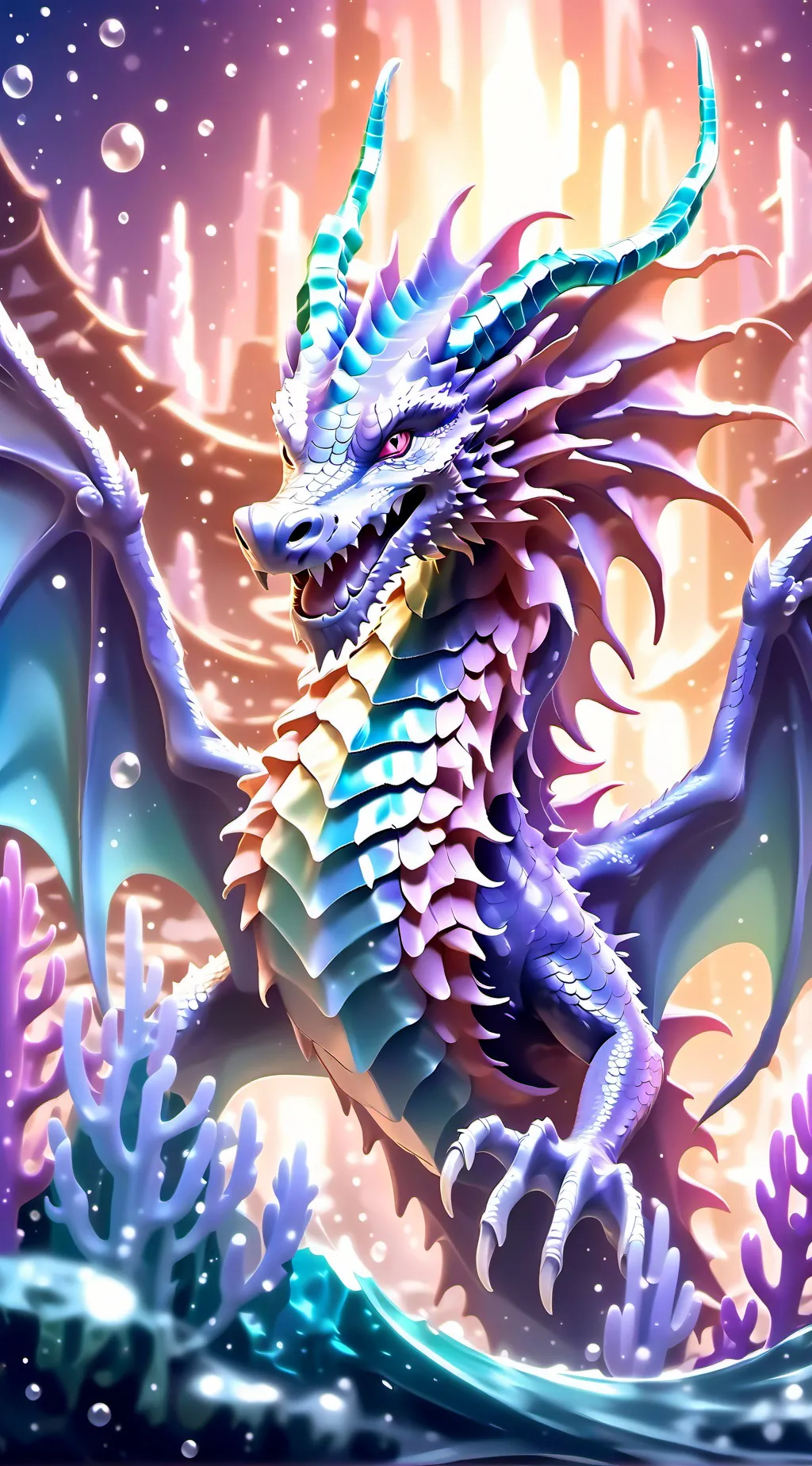 ai character: Queen Coral  background