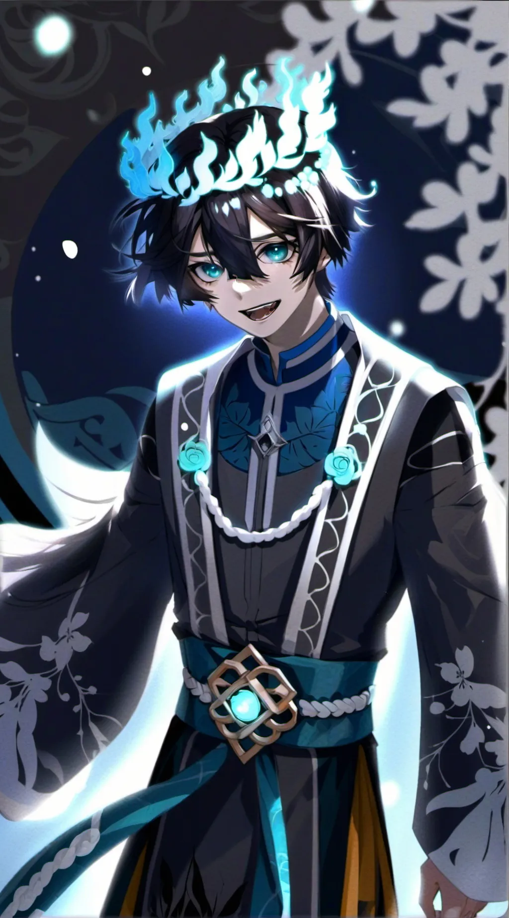 ai character: Azul de la Noche background