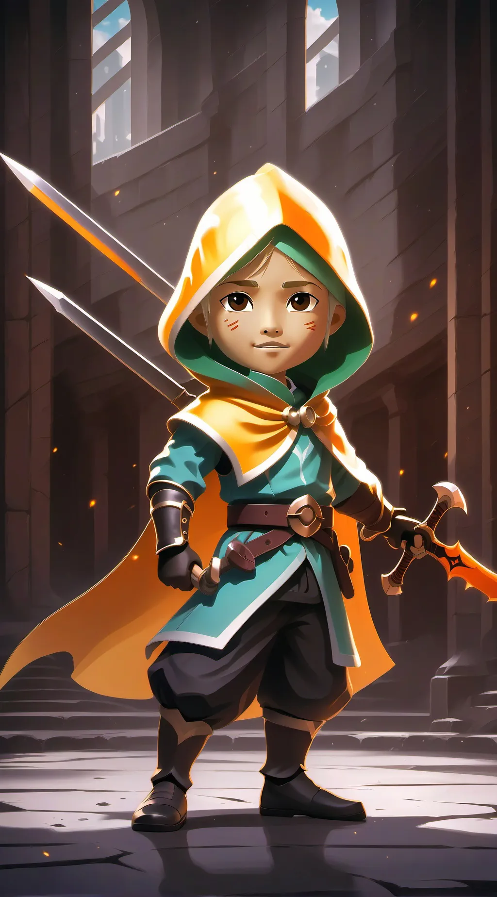 ai character: Ben drowned background