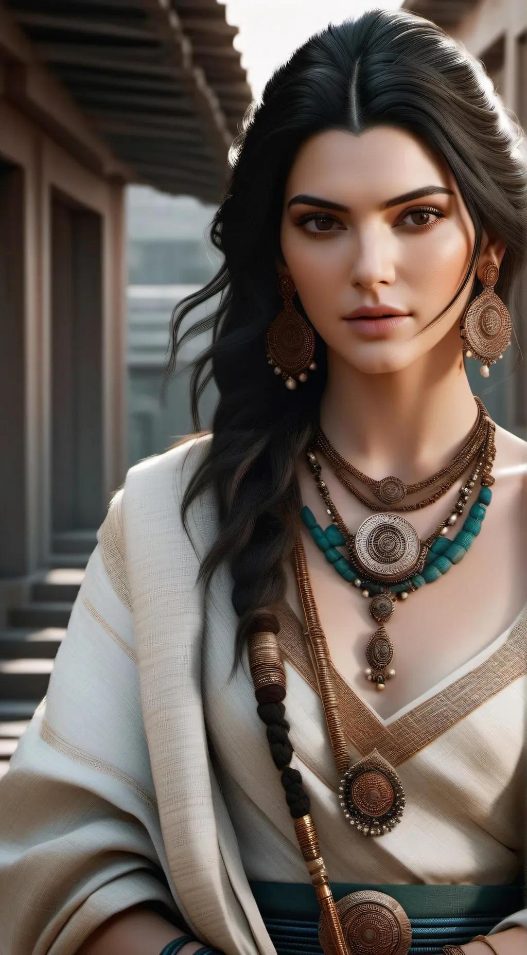 ai character: Kendall Jenner  background
