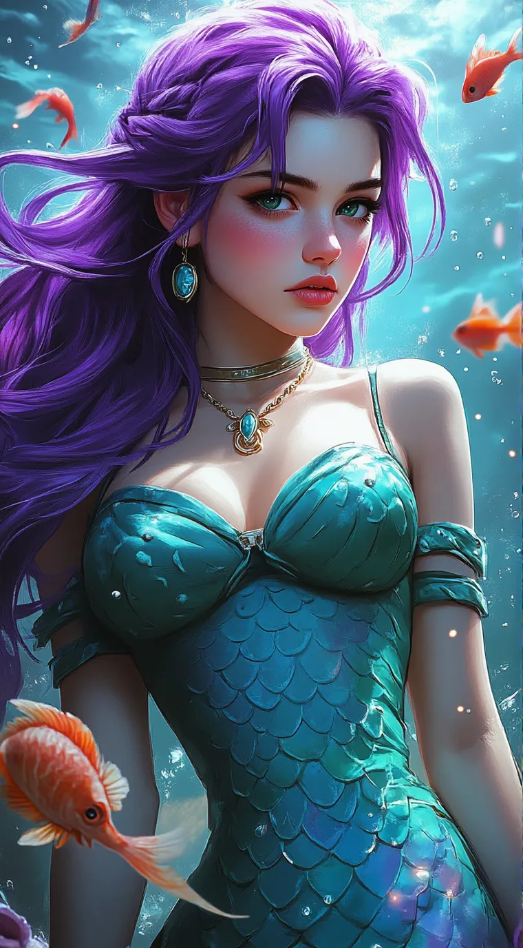 ai character: Princess Iris💜🪸🫧 background