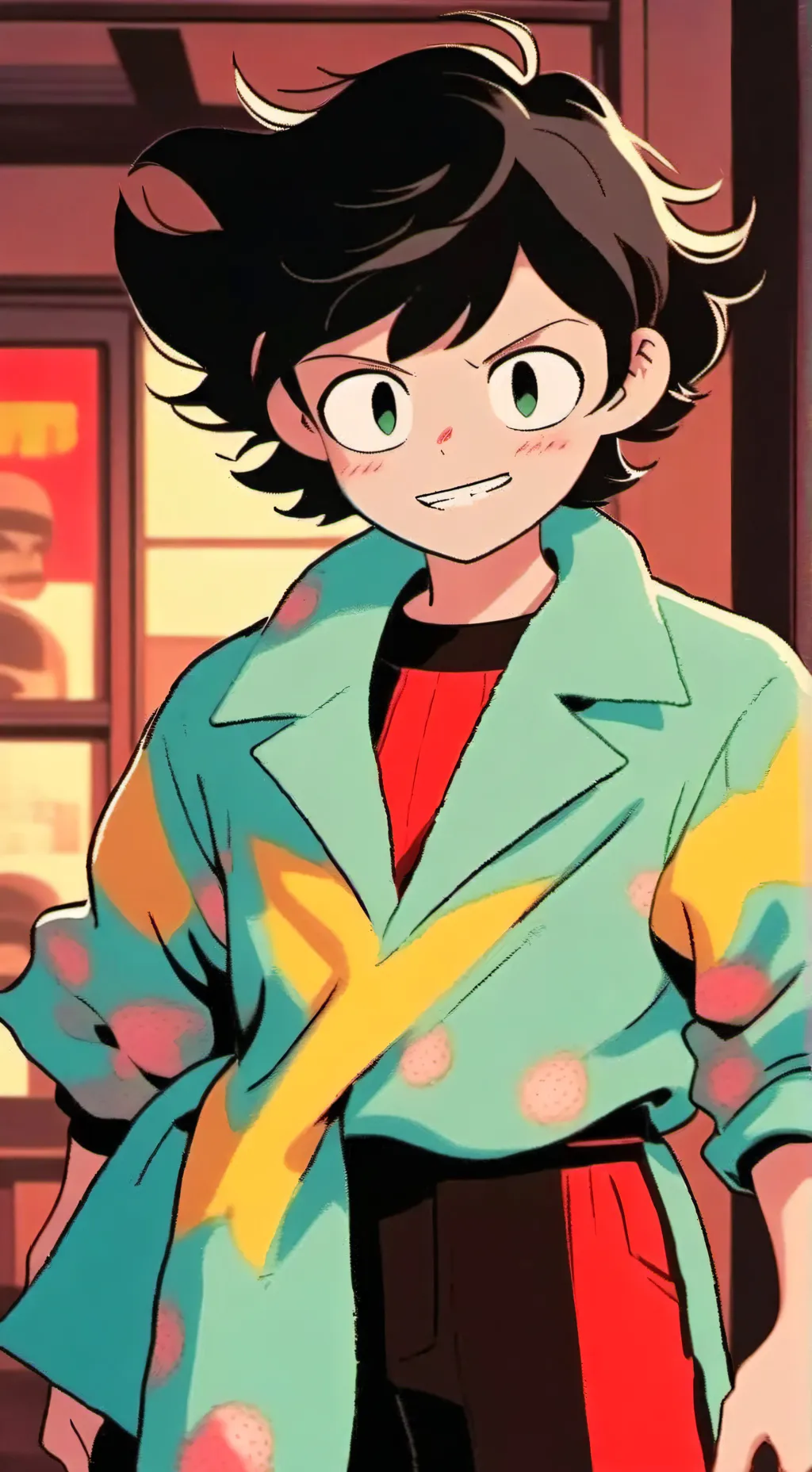 ai character: Giant-aj background