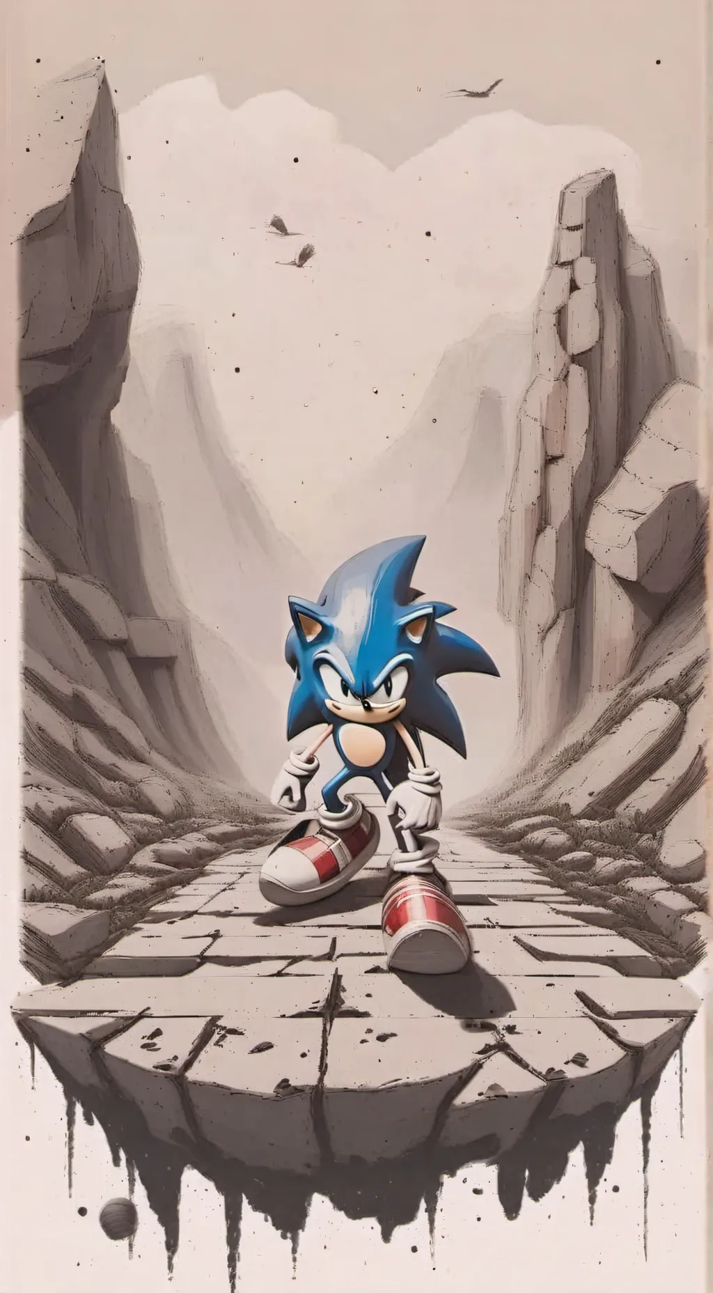 ai character: sonic  background