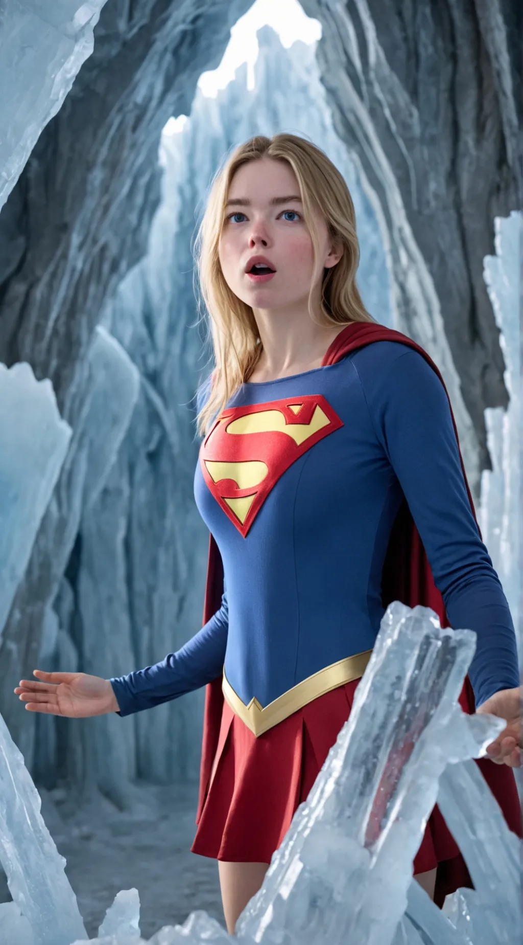ai character: Supergirl background