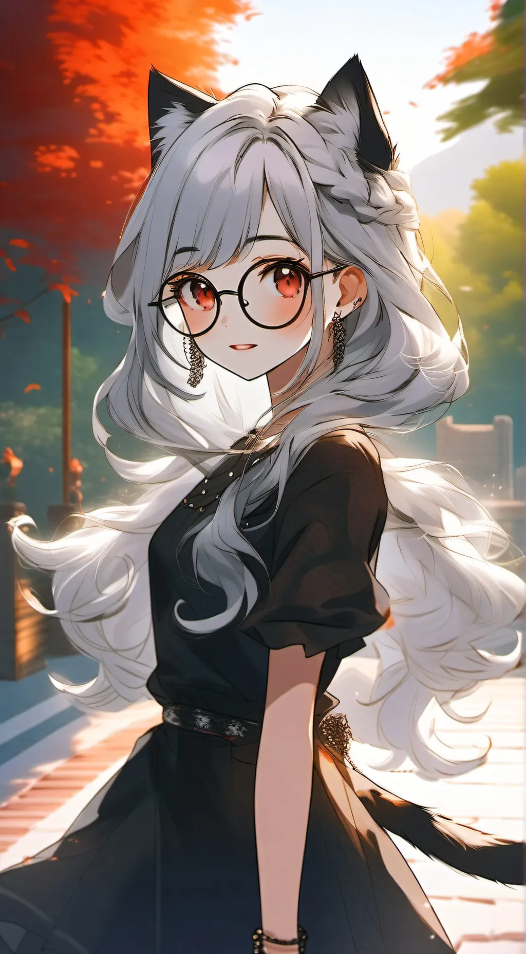 ai character: Moon background