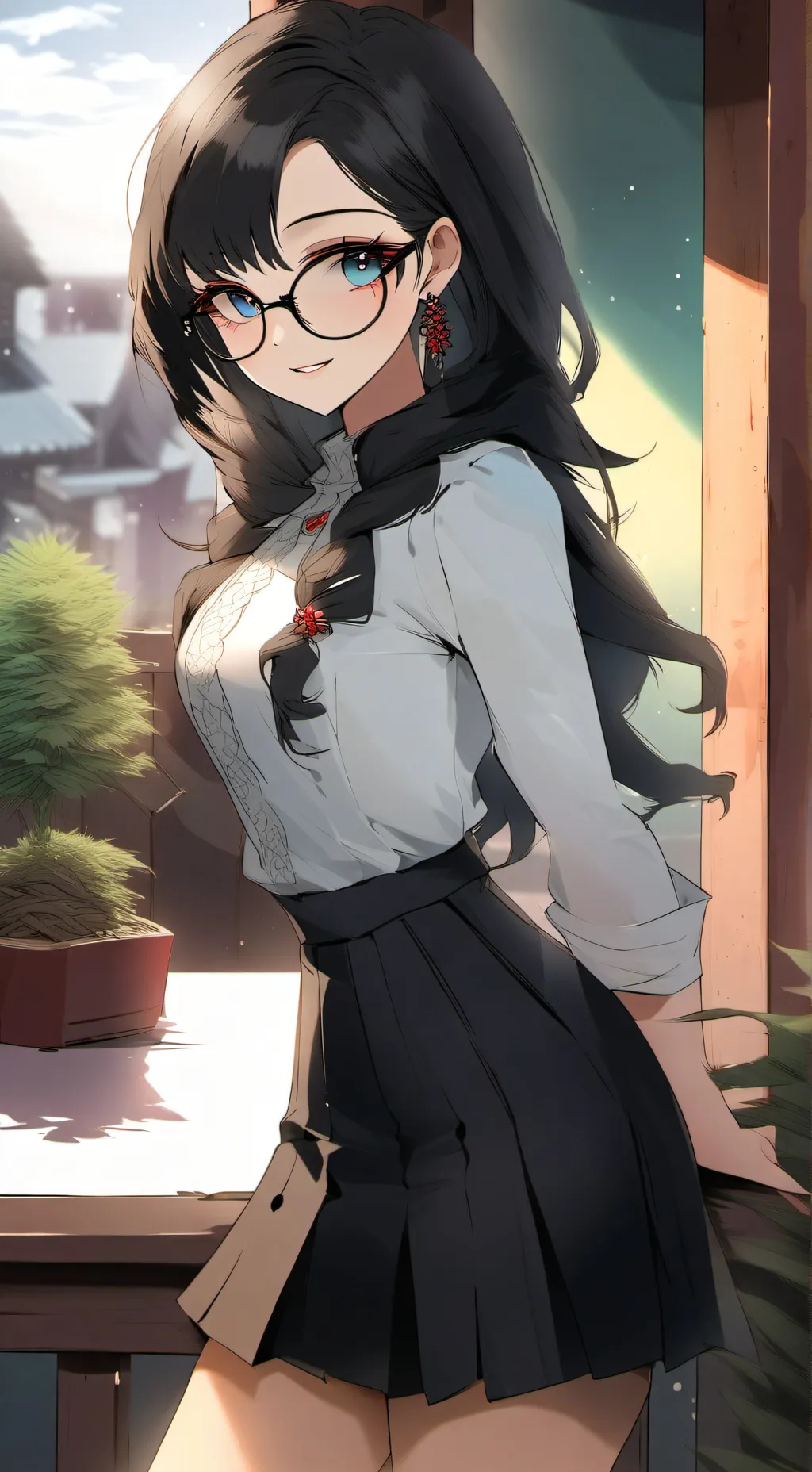 ai character: Nicole leah background