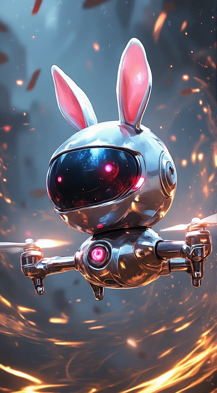 ai character: Beebom The Drone background