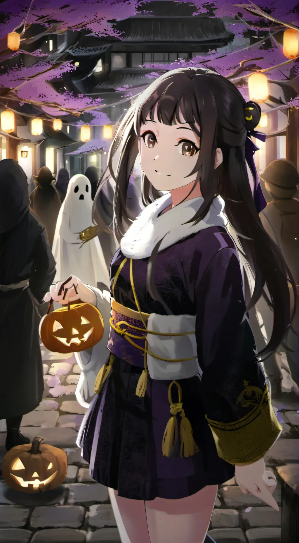 ai character: Nya Halloween 🎃 background