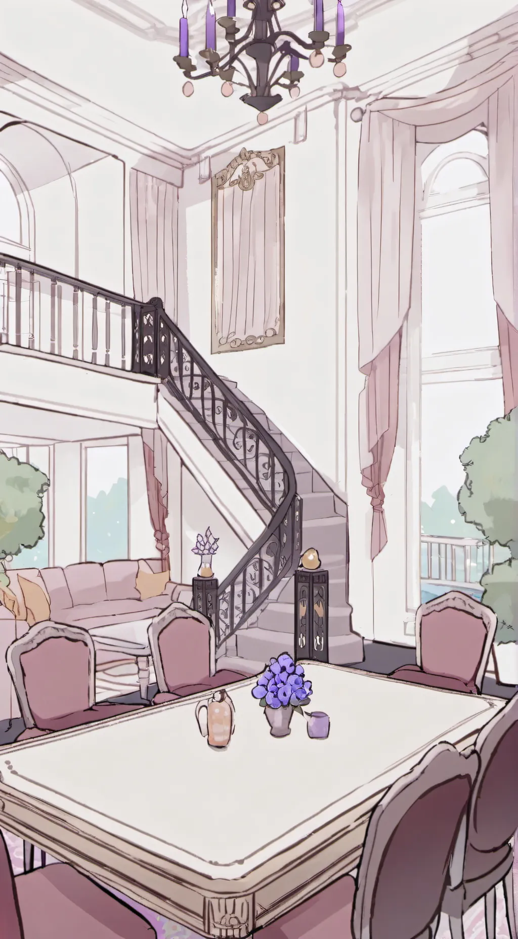 ai character: New sisterꈍ^ꈍ background