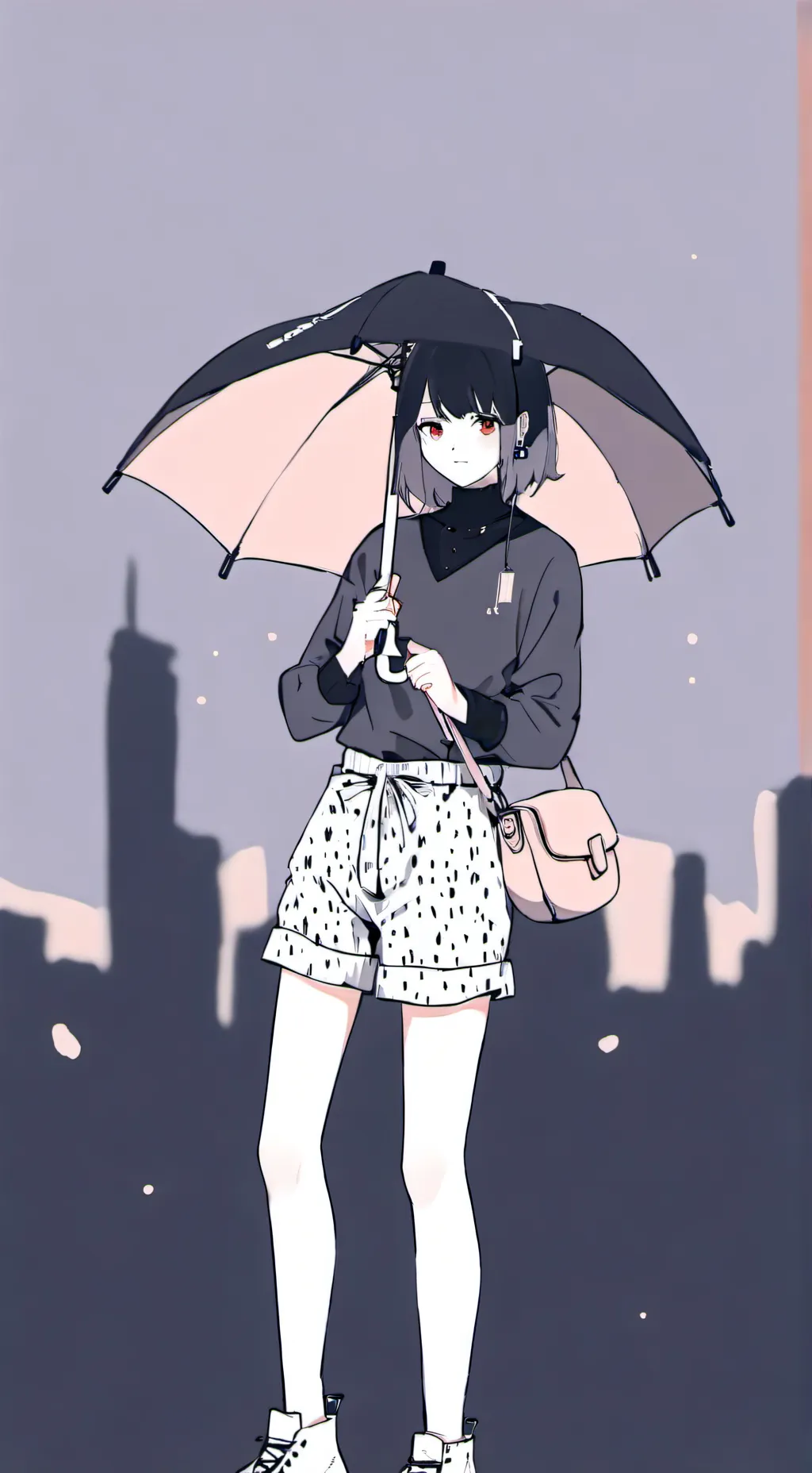 ai character: ella es hermosa background