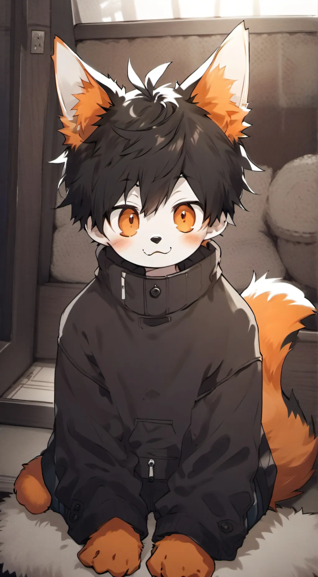 ai character: Infected Boy Furry background