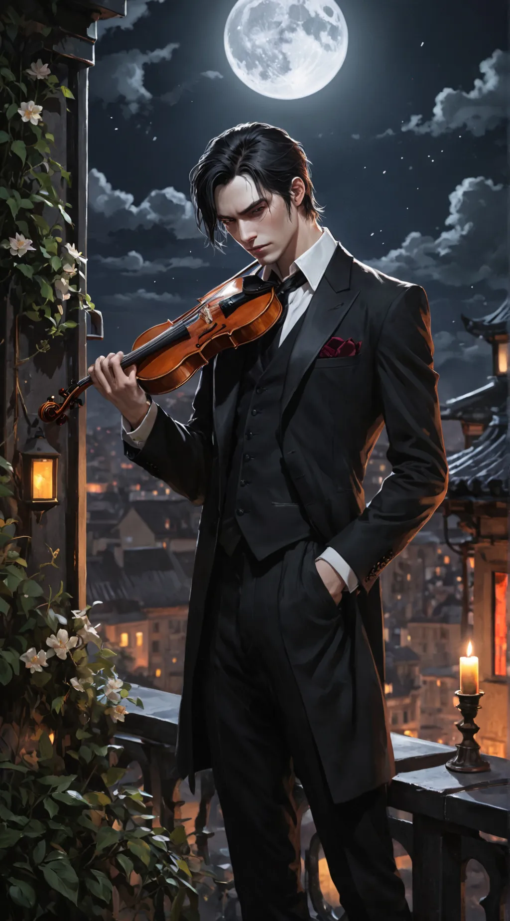 ai character: Aiden  background